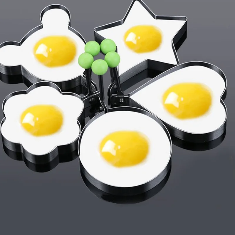 

1 Pcs Kitchen Accessories Stainless Steel Fried Egg Shaper Pancake Mould Omelette Mold Frying Egg Cooking Tools Kitchen Gadgets