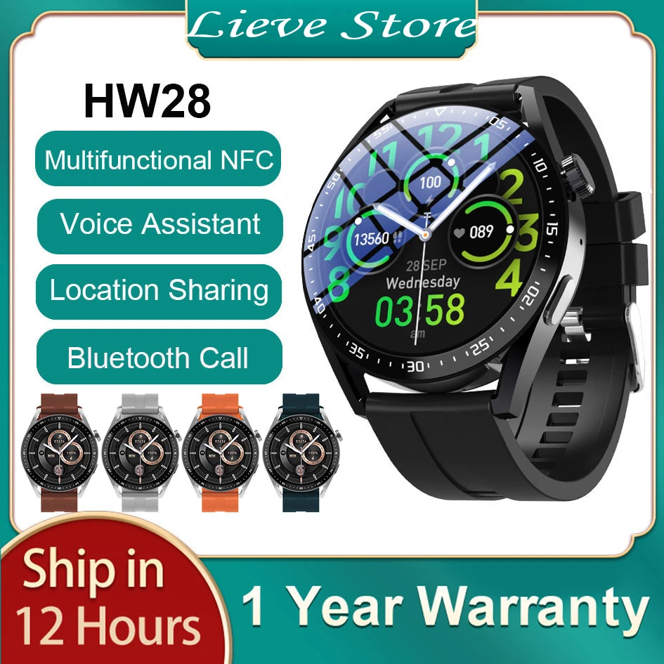 

Смарт-часы HW28 мужские, 2022 дюйма, Bluetooth, pk, Huawei GTR 3 GTS2