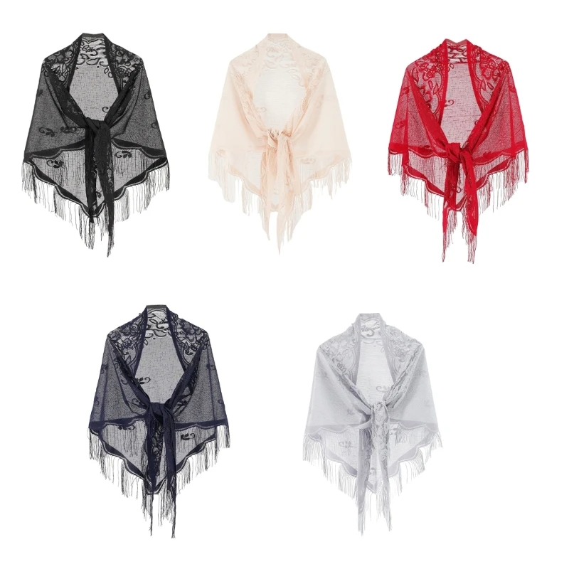 

Shawl for Ladies Floral Pattern Shawl Breathable Sunproof Supplies