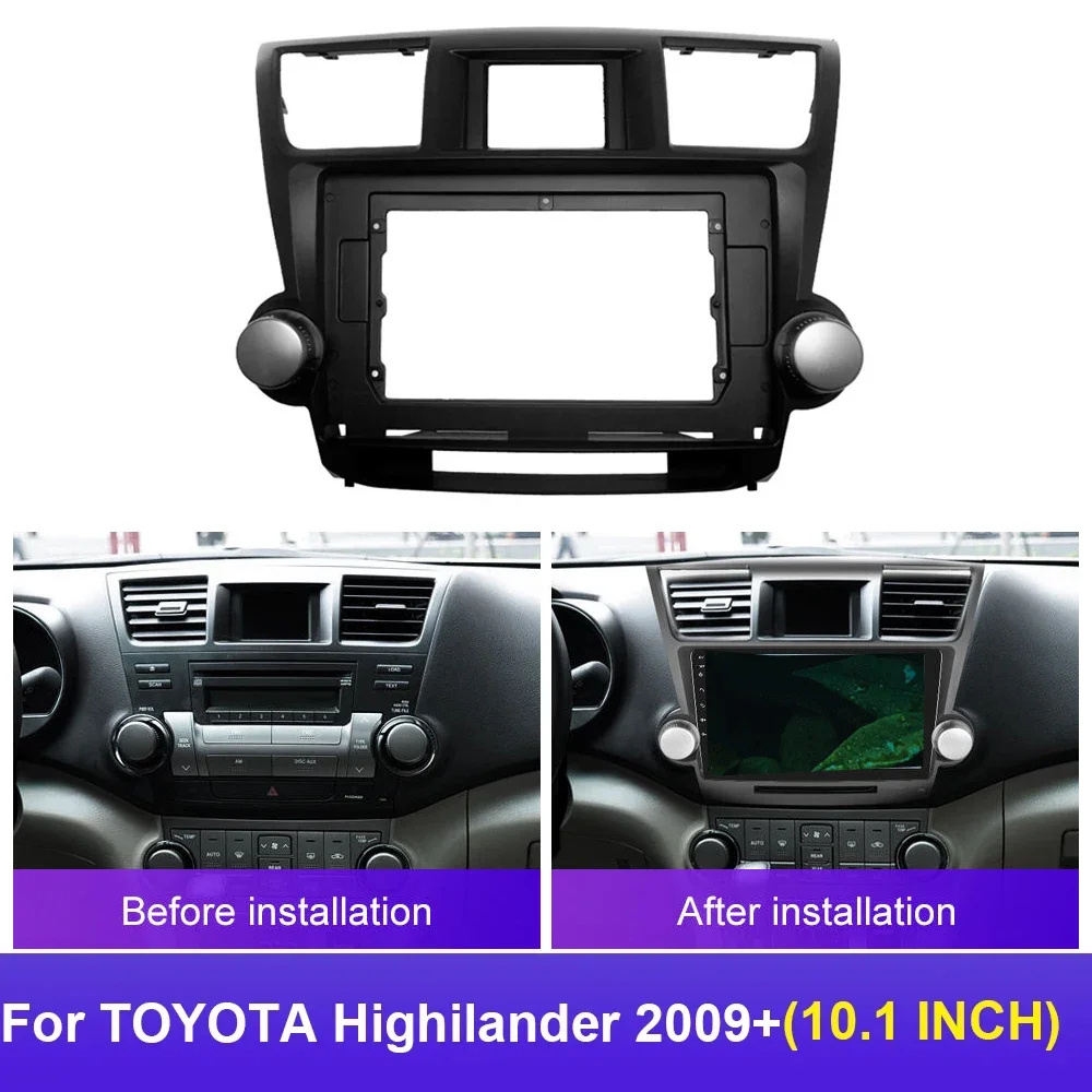 Установка установочный комплект приборной панели рамка для TOYOTA Highilander 2009 + 10 1