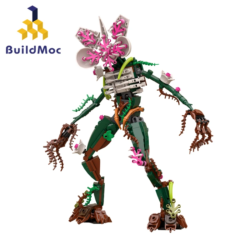 BuildMoc-bloques de construcción de Demogorchid Monster para niños, juguete de ladrillos para niños, regalo para niños