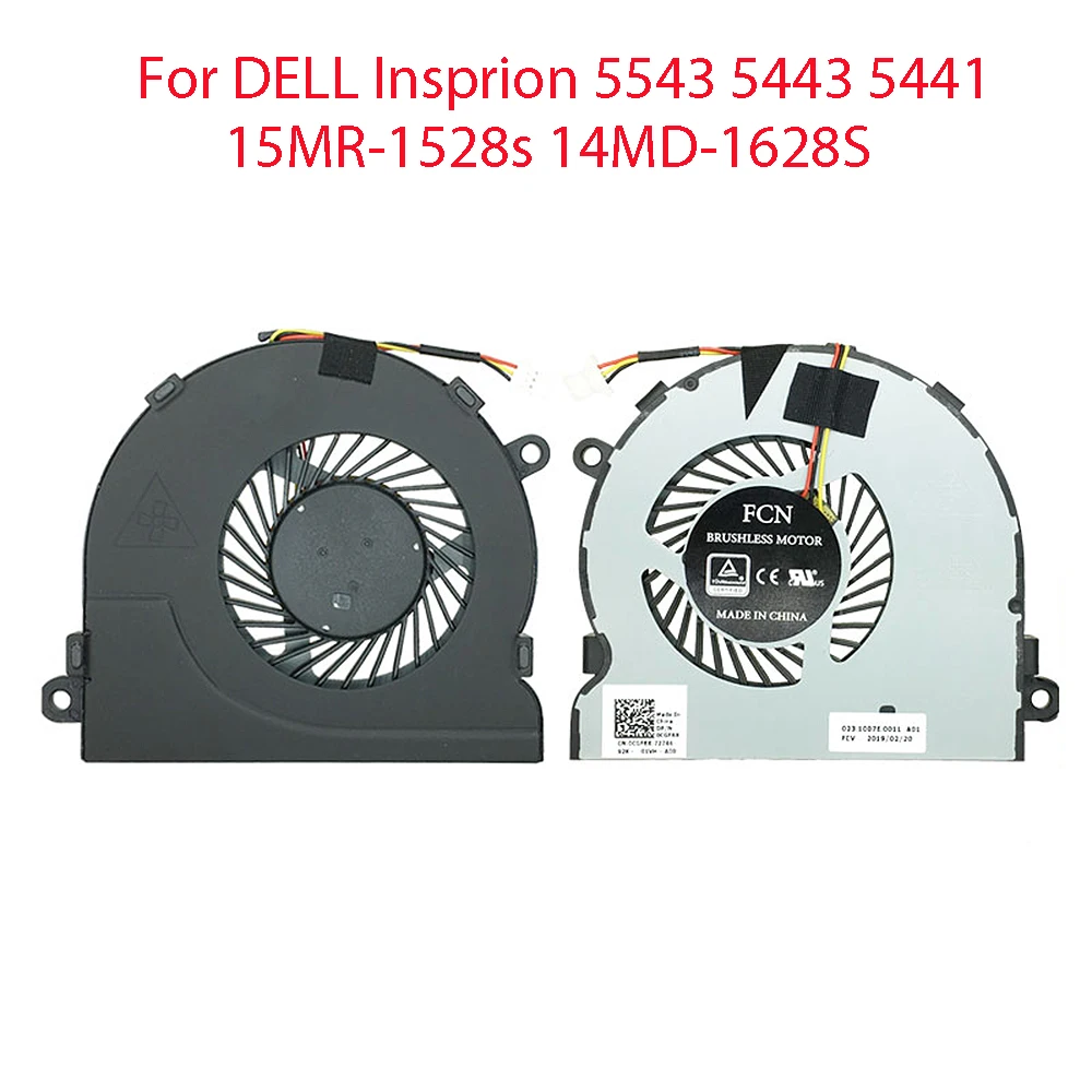 

Новый оригинальный кулер для охлаждения процессора ноутбука DELL Insprion 5543 5443 5441 15MR-1528s 14MD-1628S