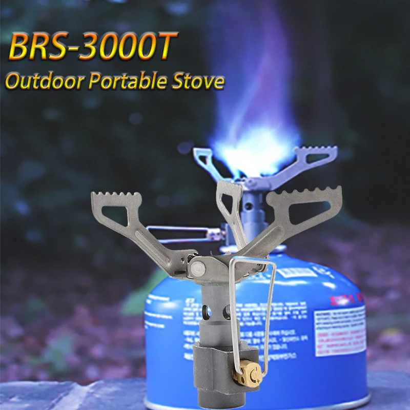 

BRS-3000T Ultra-light Titanium Alloy Camping Stove Gas Stoves Outdoor Cooker Outdoor Gas Stove Miniature Picnic Stoves