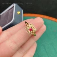 new 925 silver inlaid ruby ring for women fine craftsmanship light luxury jewelry can be customized