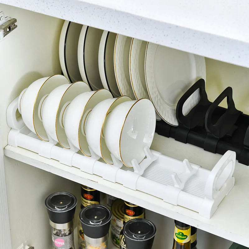 

Bowls Plate Storage Cupboard Dishes Rack Cooking Dish Pan Cover Stand Cupboard Rack Bowl Pot Lid Storage Shelf Household