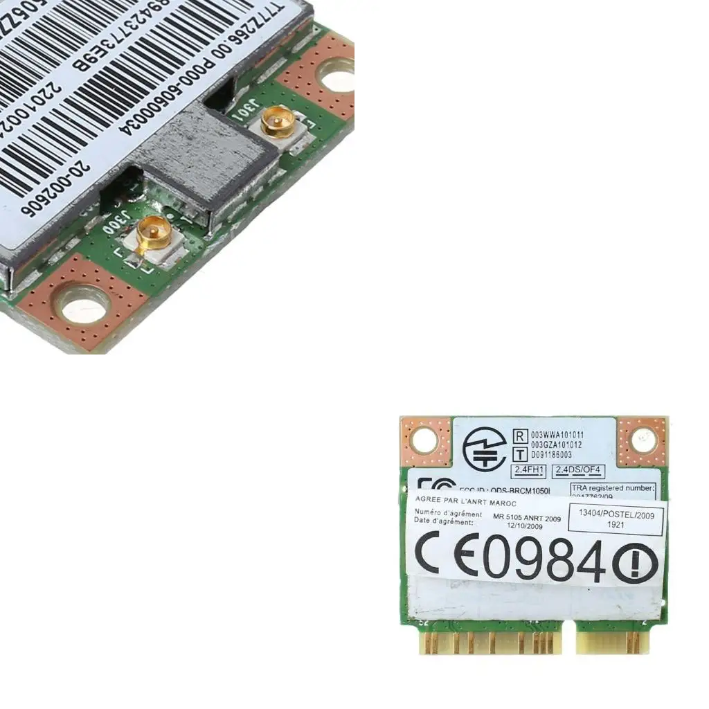 Фото Mini PCIE Lan CARD BCM4313HMGB BCM4313 WiFi 1x1 BGN Карта адаптера для z370 g480 g580 g780 Y470 Y570 y480 y580 №1