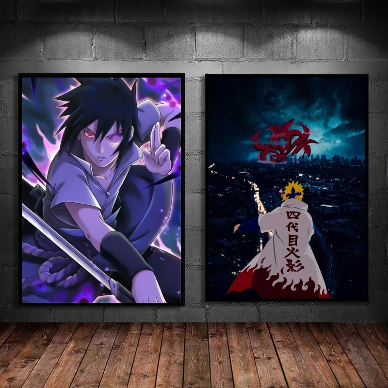 Uchiha Sasuke холст искусство стены Картина гостиная детские подарки постер дома