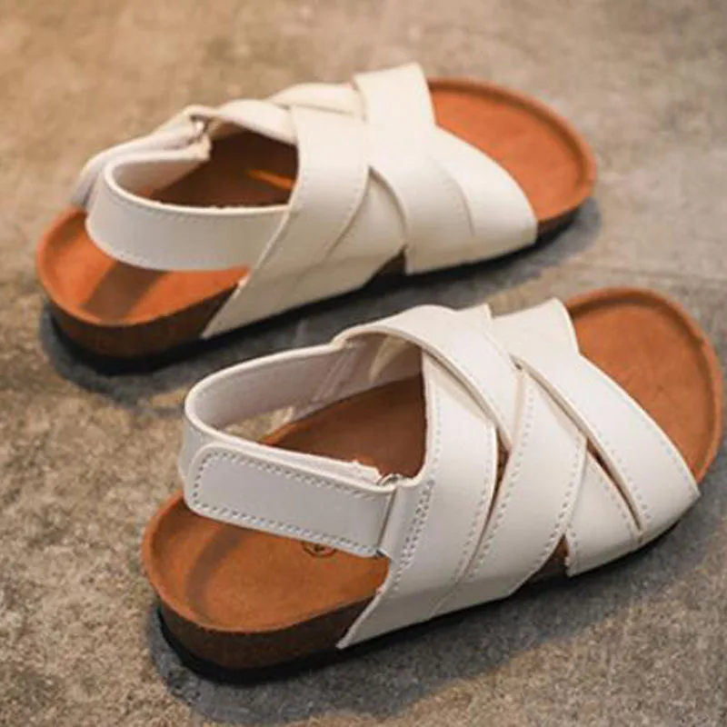 Новые летние сандалии для мальчиков повседневная пляжная обувь девочек детские