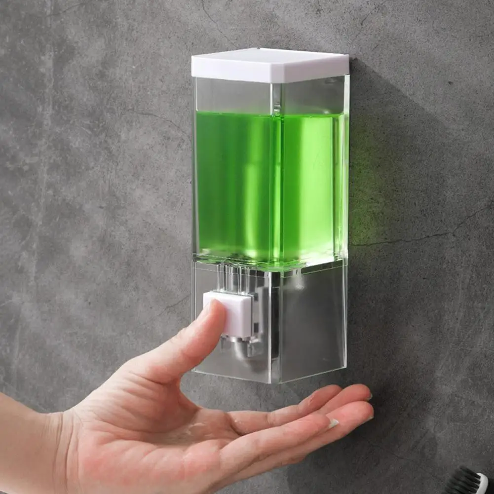 250ml Manual Soap Dispenser Transparent Wall Mounted Bathroom Sanitizer Shampoo Shower Gel Container Bottle or Hotel Household