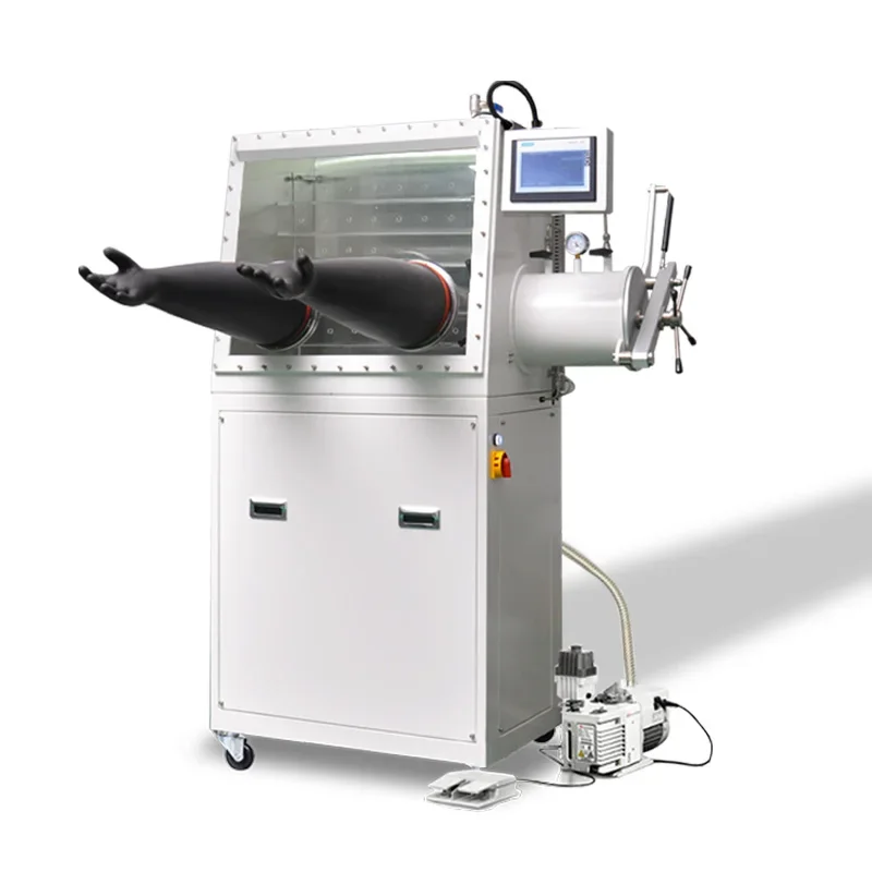 Мини-вакуумный насос перчаточный ящик с системой очистки газа H2O и O2 1PPM