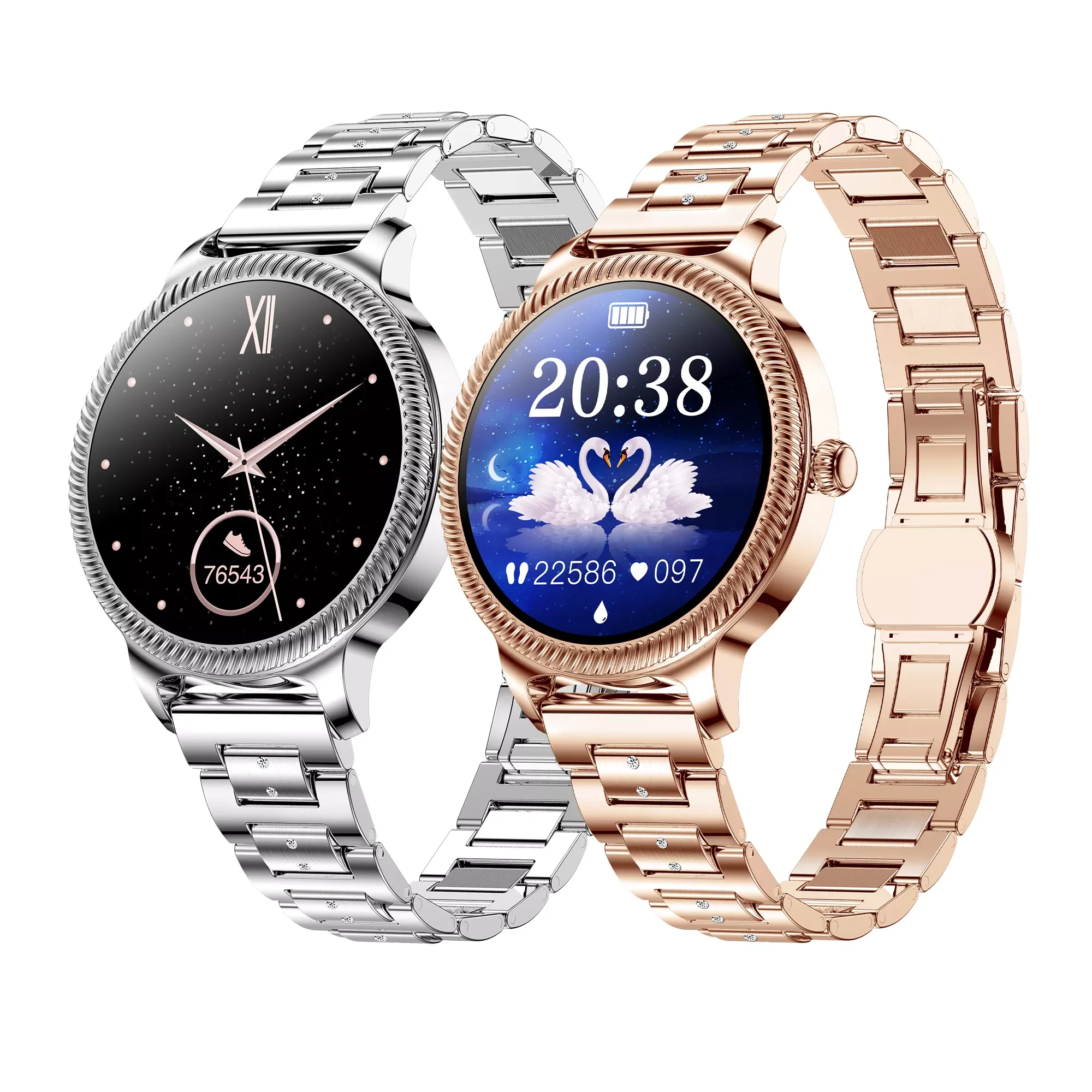 

Fashion Smart Watch Women Ladies Heart Rate Blood Pressure Sleep Monitor DIY Watch Wallpaper Message Push Smartwatch Women Gift