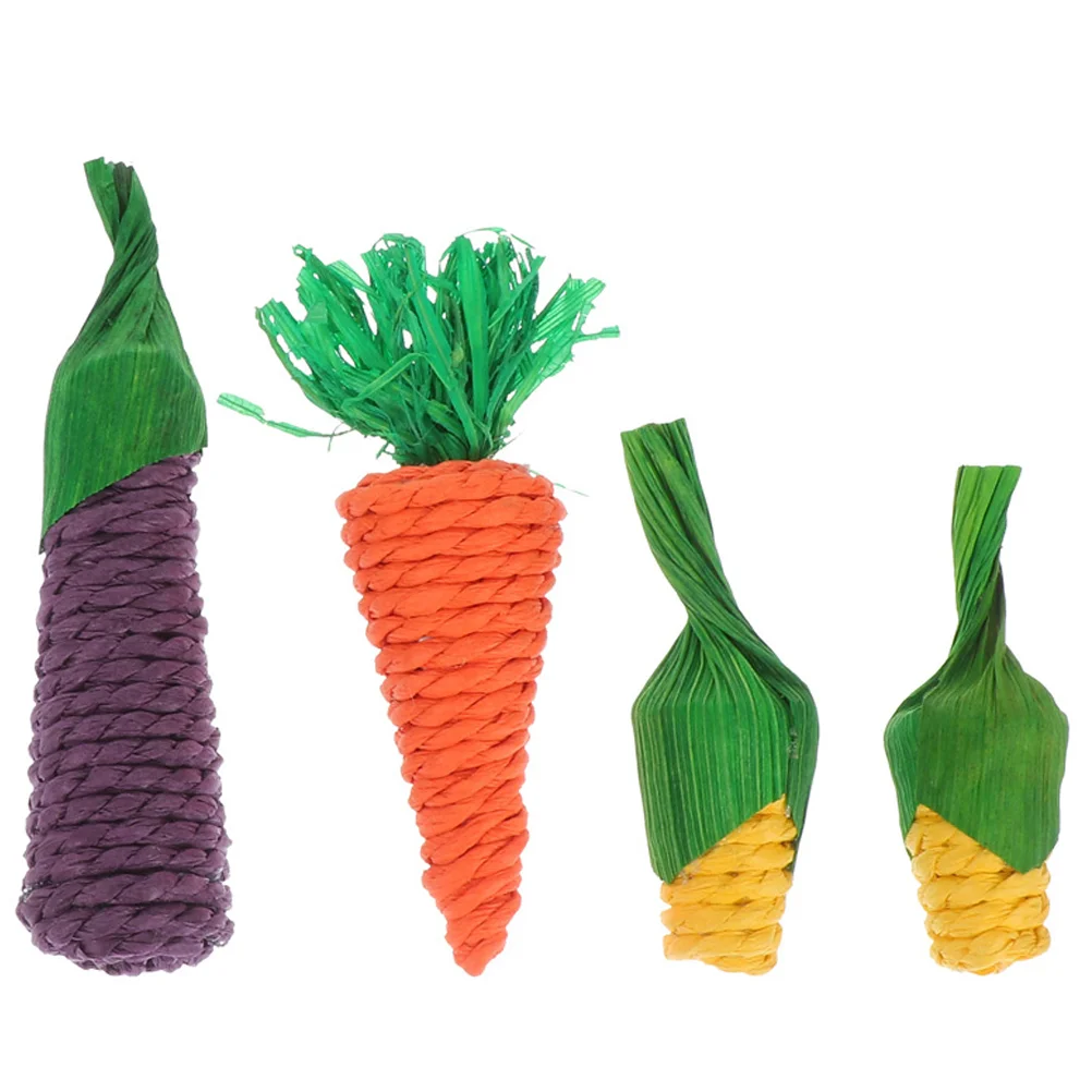 

5Pcs Chinchilla Chew Props Hamster Biting Plaything Hamster Chew Toy Hamster Biting Toy