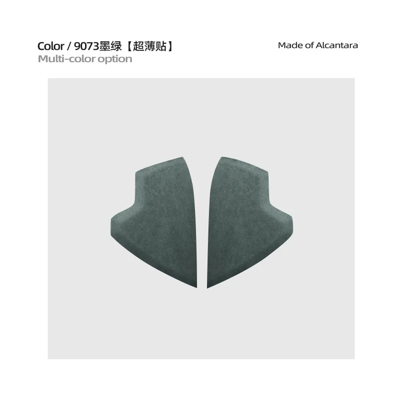 

Для ZEEKR 001 2024 декоративная наклейка на боковой треугольной панели автомобильной приборной панели замшевые автомобильные аксессуары из алькантары