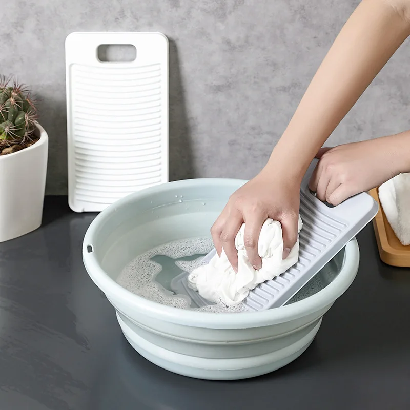 

Plastic Washboard Antislip Thicken Washing Board Clothes Cleaning For Laundry Cleaning Tool Bathroom Accessories