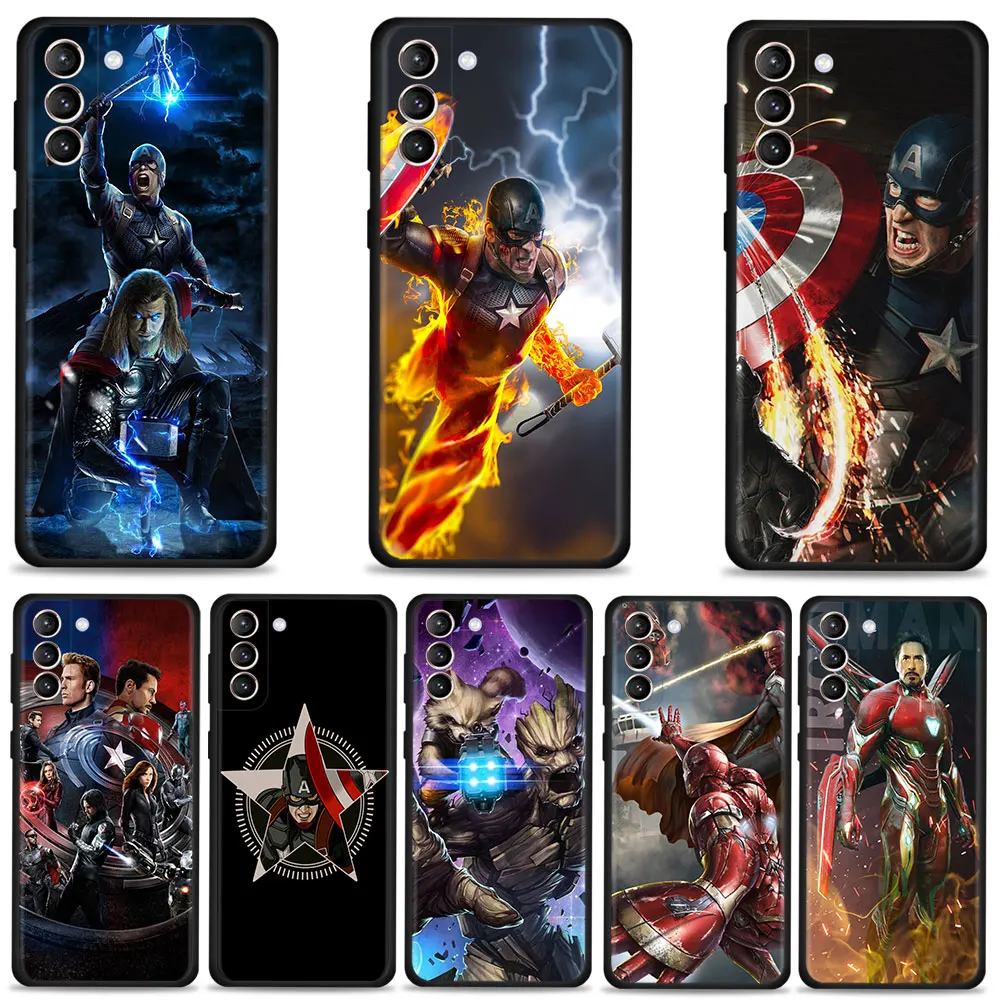 

Phone Case For Samsung Galaxy S21 S20 FE S22 Ultra Capa Avengers Endgame Marvel S10 S9 S8 Plus S10e Note 20 Ultra 10plus Fundas