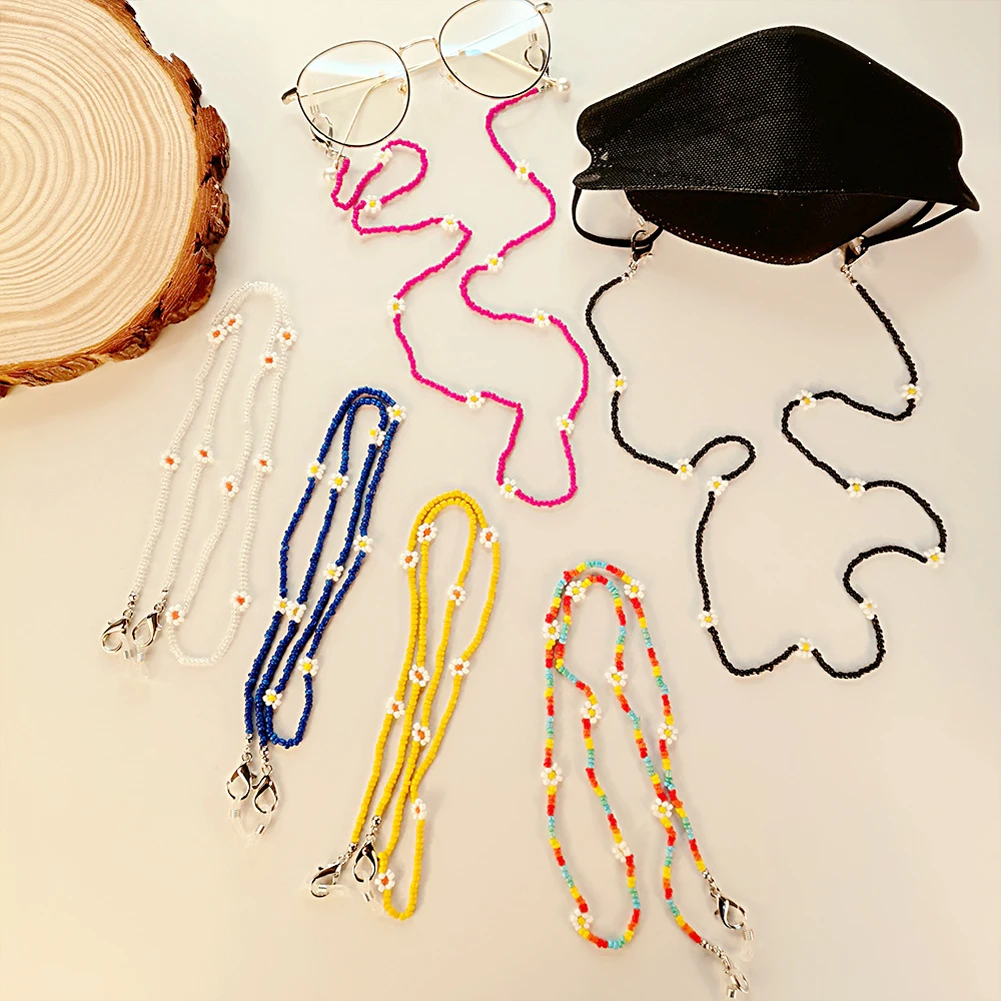 

2022 Women's Popular Pearls Bead Eyeglass Chain Mask Strap Sunglass Holder Lanyard Necklace Glasses Chain Phone Jewelry Lanyard