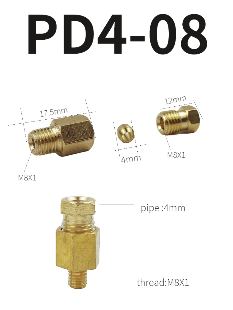 

Латунный прямоугольный соединитель/муфта PL-406 для централизованной системы смазки/центр станка с ЧПУ