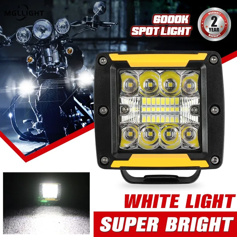 

MGLLIGHT 3inch 80W Led Work Light Bar 6000K White Spot Flood Combo Driving Beam Fog Lamp for 4x4 Off Road Truck