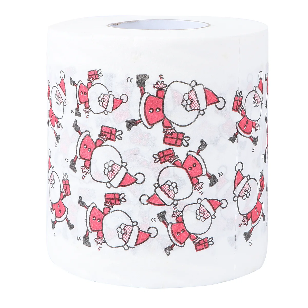 

1 Roll Printed Santa Claus Pattern Tissue Home Toilet Tissue)