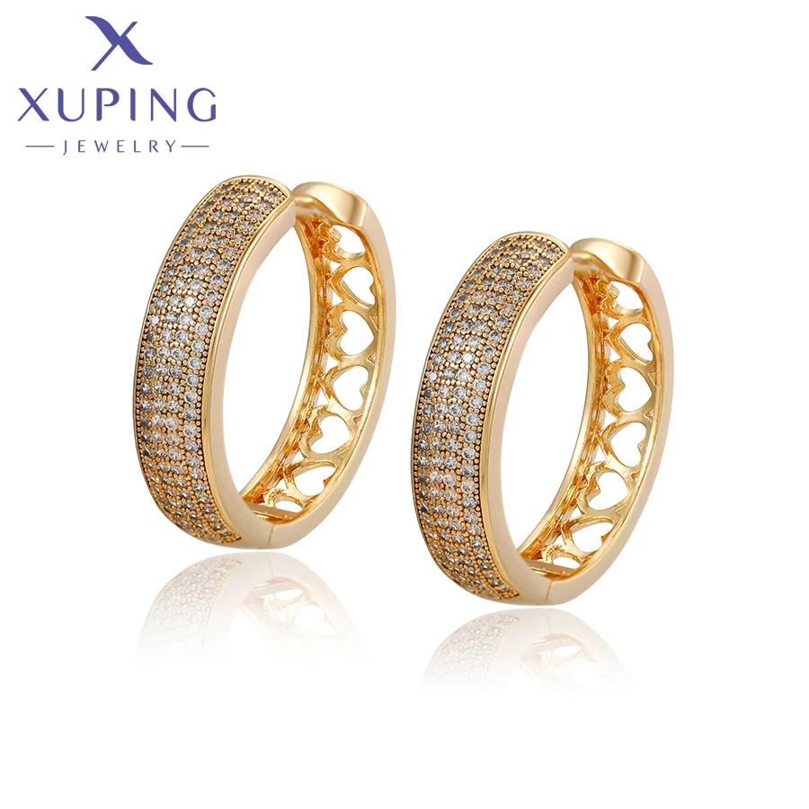 

Xuping Jewelry New Arrival Popular Style Fashion Simple Gold Color Earrings for Women A00919719