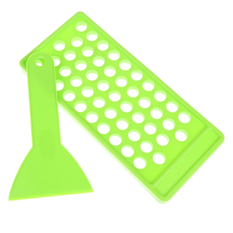 

2Pc/Set Diy Lip Balm Lip Gloss Crafting Kit Wax Pouring Tray Spatula Scraper Set