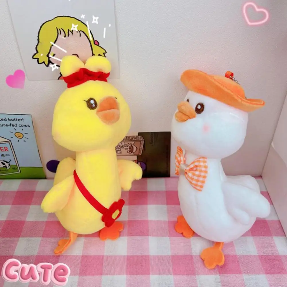 

Stuffed Animal Doll Fluffy Duck Plush Doll Hanging Stuffed Animal Doll Toy Backpack Accessories Birthday Gifts