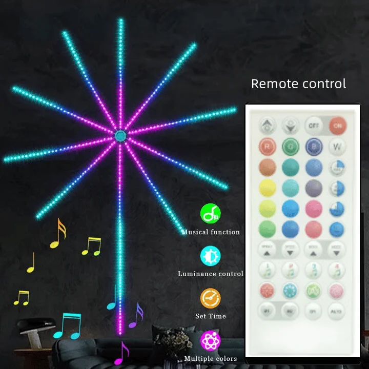 Rgbic Фейерверк Светодиодная лента Bluetooth Smart Neon Strip APP Светодиодные ленты Usb 5V