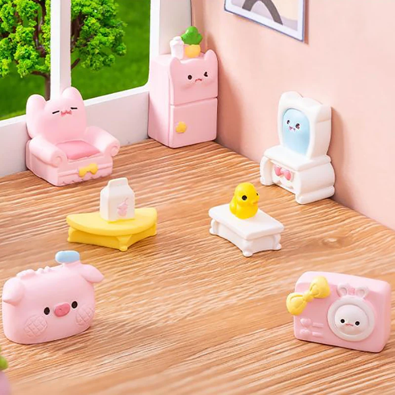 Миниатюрная мультяшная Милая статуя в форме десерта пудинга торта микро-пейзаж