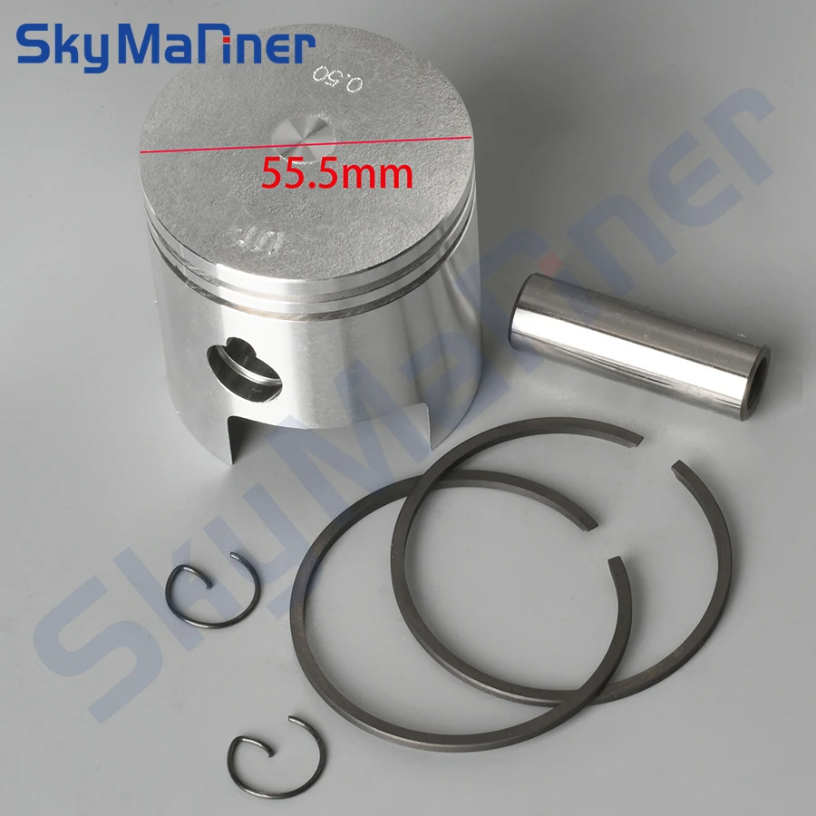 351-00004-0 Комплект поршней (+0 5 мм O/s) для морского двигателя TOHATSU 15HP 18HP M15B2 M15C M18D M9.9B2 M9.9C