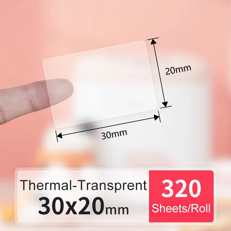 Расходные материалы для принтера detlonger DP23SDP30S, прозрачная термосинтетическая этикетка (art.: 3920bc0983082) - 3920bc0983082
