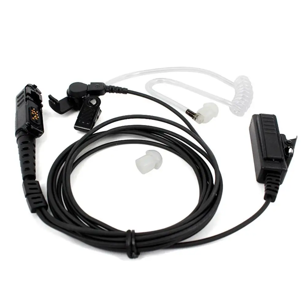 For Xir P6600 Walkie-talkie Headset Air Acoustic Tube Detachable Transparent Tube Assembly Headset Xpr3500