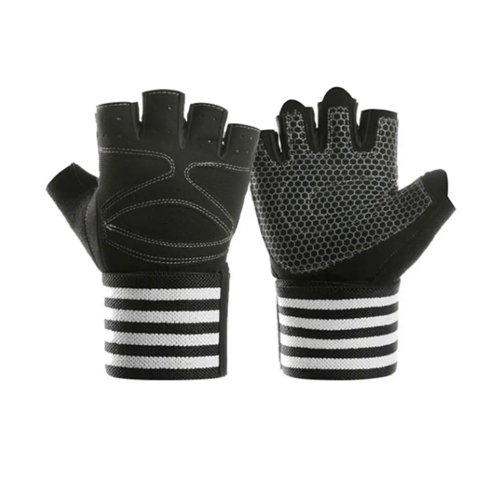 

1 Pair Motorcycle Riding Gloves Half Finger Extended Wrist Guard Non-slip Breathable Outdoor Sports Protect Drop Shipping