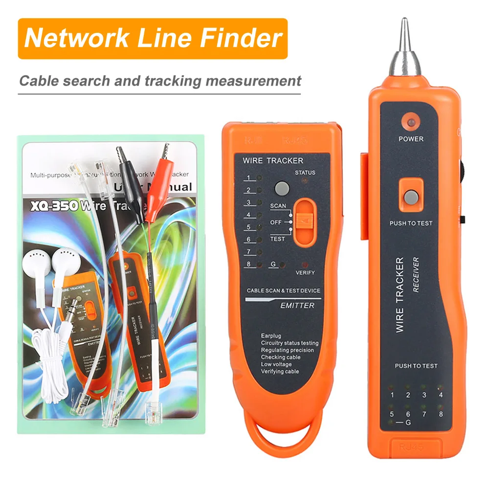 

Тестер сетевого кабеля Ethernet LAN, тестер RJ11 RJ45 Cat5 Cat6, детектор тонера для телефонных проводов