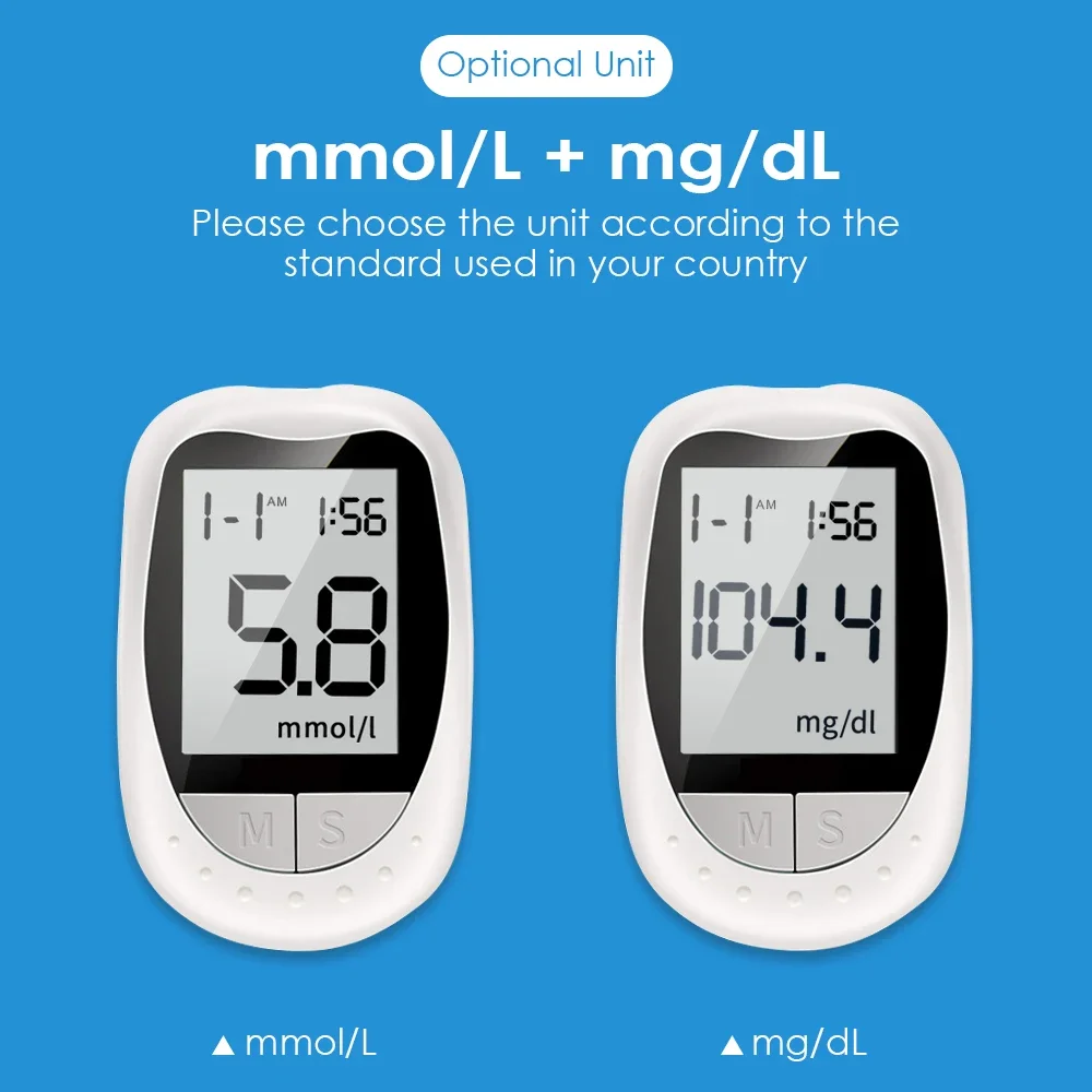 ELERA измеритель уровня глюкозы в крови комплект глюкометра без кода тест на диабет