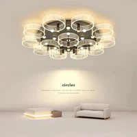 modern atmosphere light luxury living room kitchen lamp nordic minimalist study bedroom led ring ceiling lamp