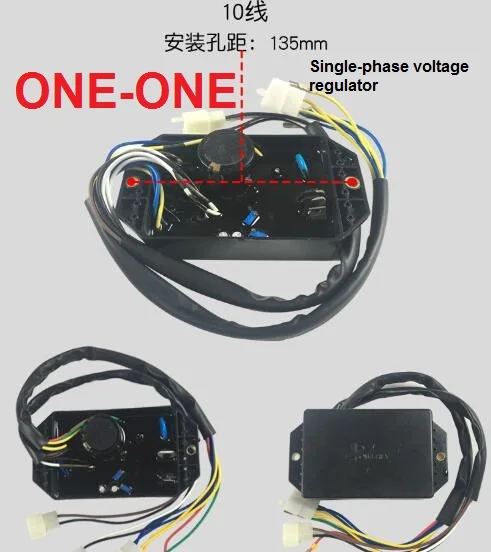 

Air-cooled diesel micro cultivator accessories 170F 178F 186F Generator regulator AVR single three-phase regulator