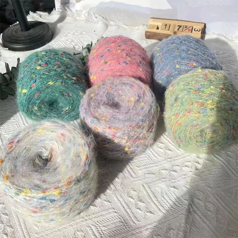 50 г/рулон, Смешанная шерстяная пряжа для вязания свитеров ручной работы
