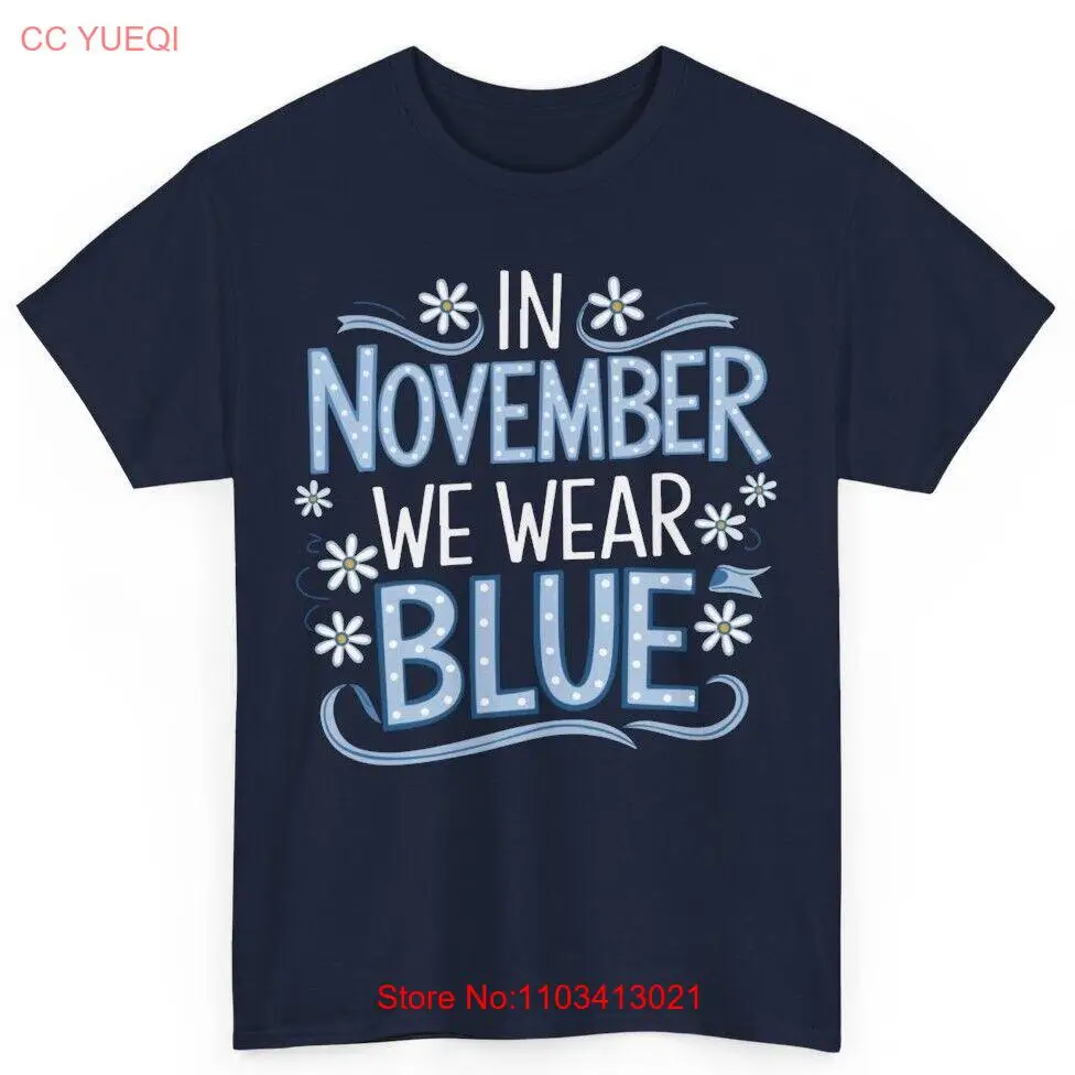 В Ноябрьме мы носит хлопковую футболку унисекс для взрослых с месяцем синего