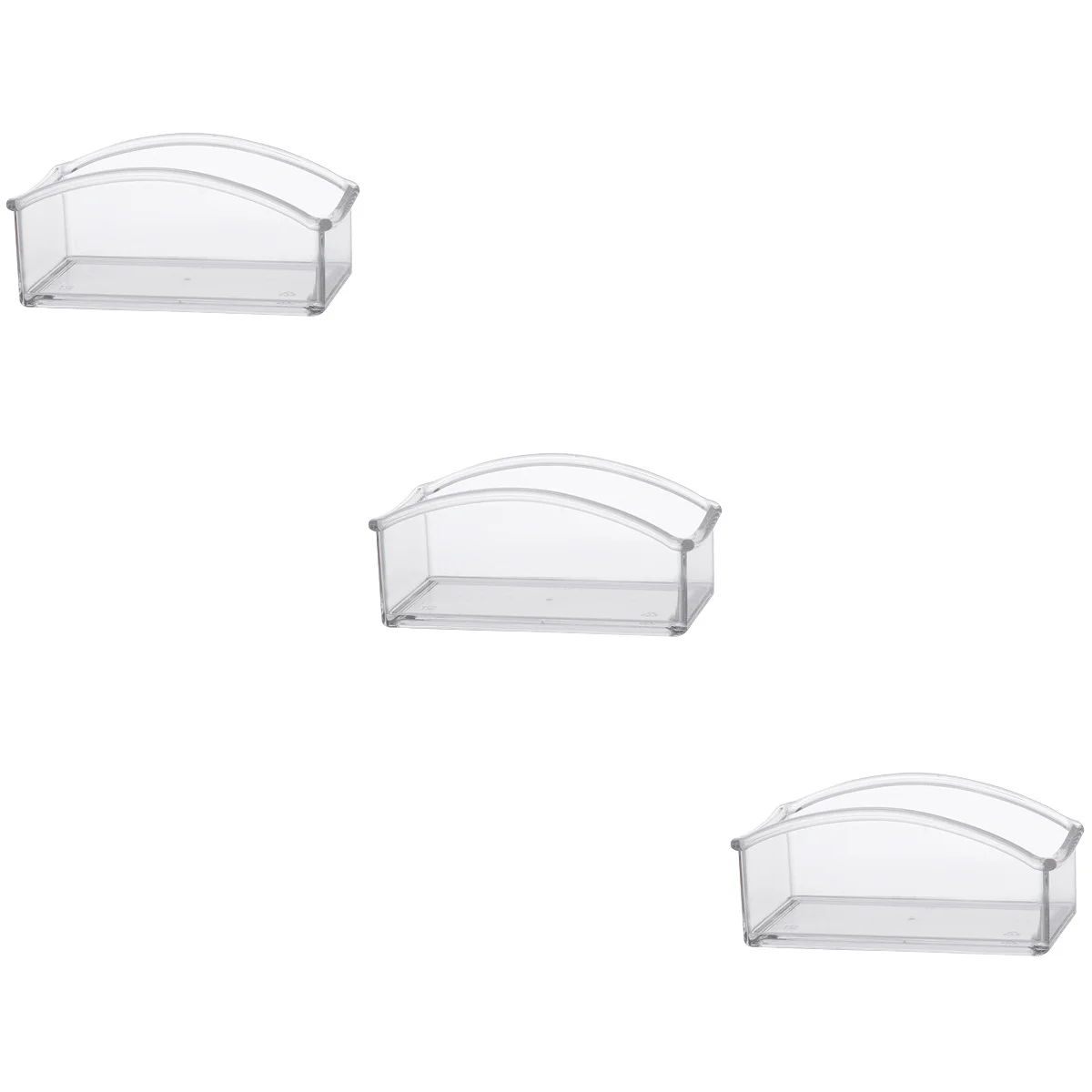 

Tea Organizer Box Coffee Bag Holder Storage Acrylic Clear Sugartransparent Packets Bar Packet Condiment Kitchen Napkin Container