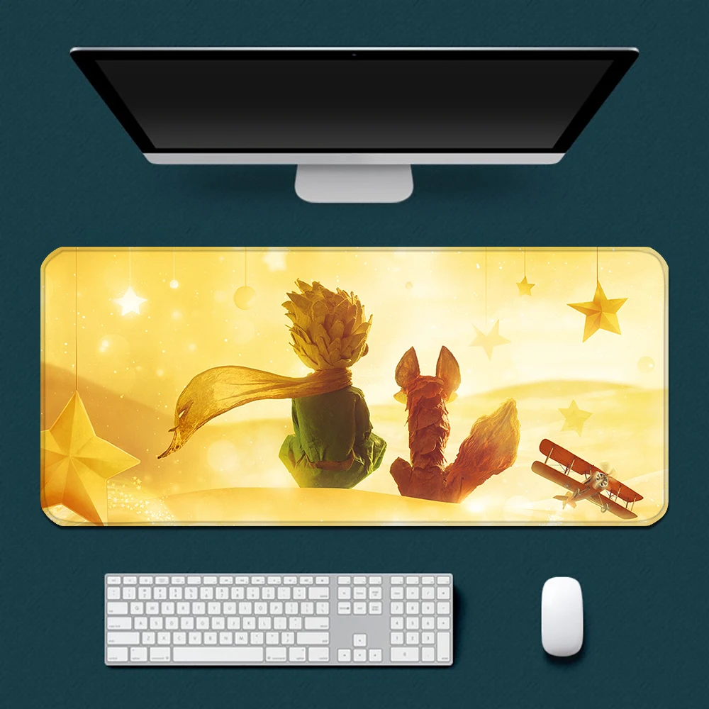 

The Little Prince The Fox Mousepad HD Printing Computer Gamers Locking Edge Non-slip Mouse Pad XXL90x40cm Keyboard PC Desk Pad