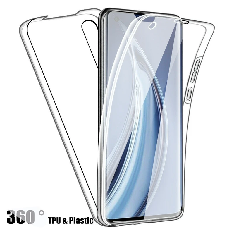 360 Full Double Cover for Xiaomi Poco F3 M3 X3 F2 PC+TPU Clear Case For Redmi Note 11 Pro 9A 9AT 8A Redmi Note 9T 8T 9S 9 8 Pro