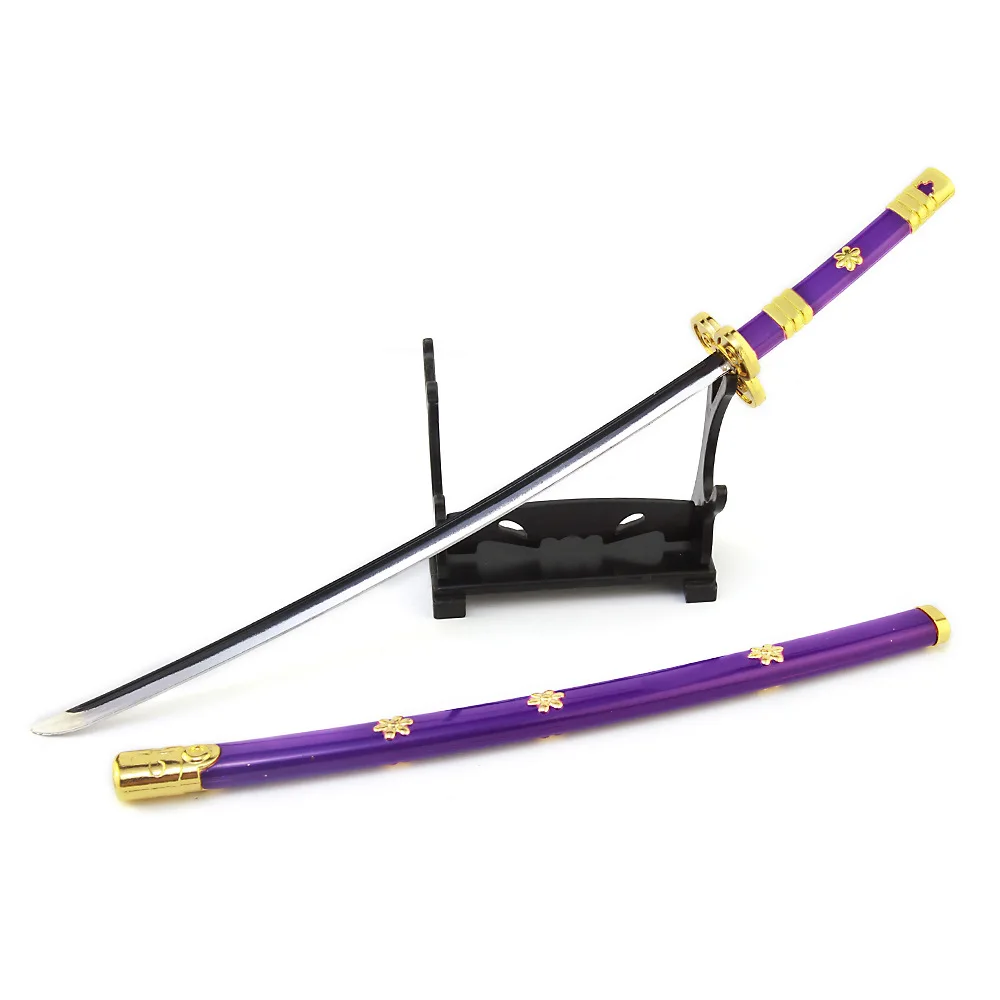 

Цельная модель Roronoa Zoro Yamato Ame No Habakiri, осенняя вода, 25 см, металлическая модель оружия с подвеской, катана, аниме, реквизит, детская игрушка, под...