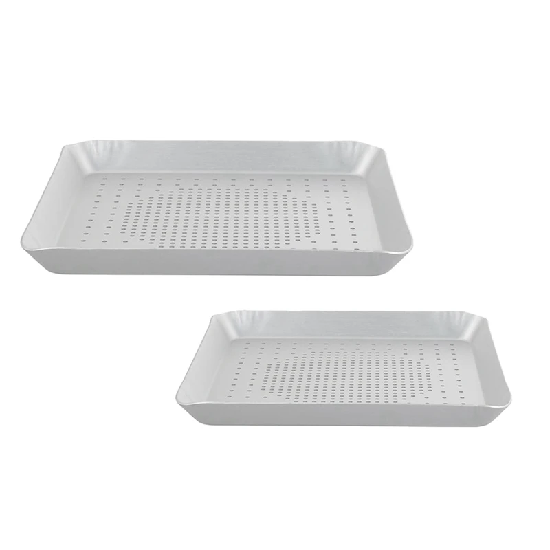 

New Aluminum Alloy Pizza Baking Pan Non-Stick Square Mesh Pizza Tray Mold Bread Pan