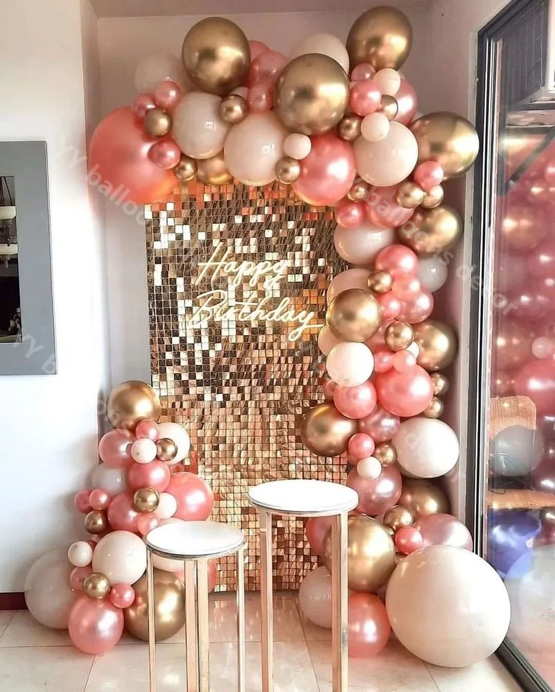 

Balloon Garland Arch Kit 142pcs DIY Cream Peach Birthday Wedding Birthday Rose Balloon Decoration Baby Shower Party Balloons