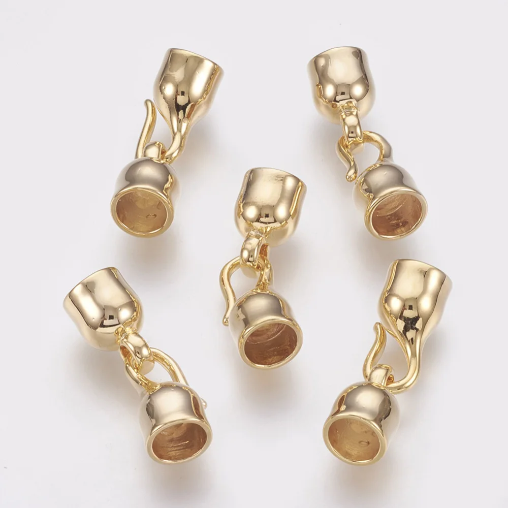 

Brass Hook Clasps Nickel Free 25x8mm Inner Diameter: 5.5~6mm