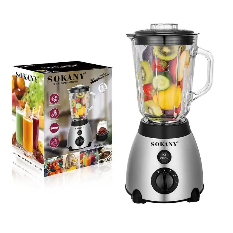 Personal Blender Mixer Juicer for Kitchen 400W High Speed Po