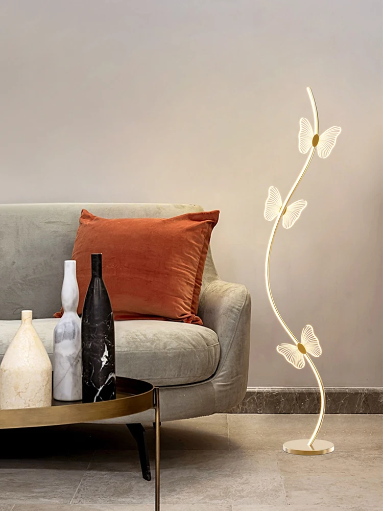 

Nordic LED Floor Lamp Modern Minimalist Home Living Room Sofa Bedroom Bedside Tea Table Atmosphere Art Decorative Lamp