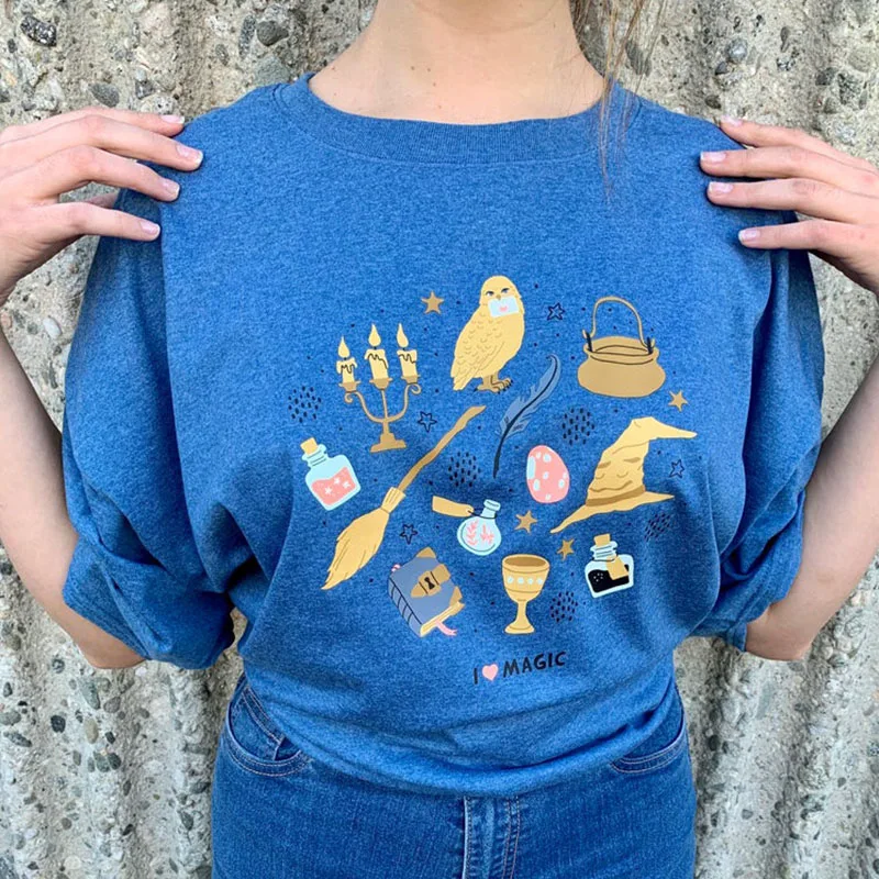 

HP I love magic short sleeve T-shirt