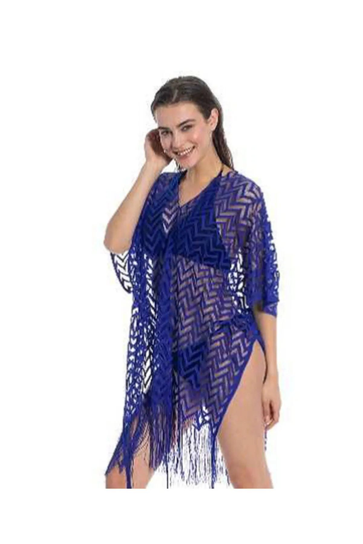 

Женское парео, дышащее стильное и удобное бикини и купальник, верхняя одежда с зигзагообразным узором, накидка, платье, платье