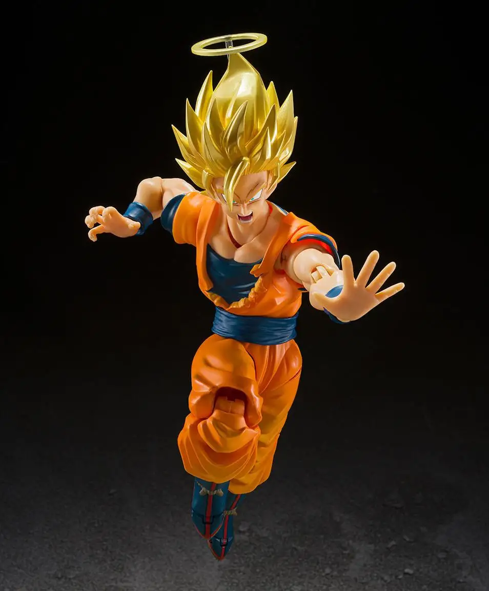 

BANDAI ORIGINAL Dragon Ball SHF Super Saiyan 2 Son Goku SDCC Arousal Anime Figures Action Model Toys